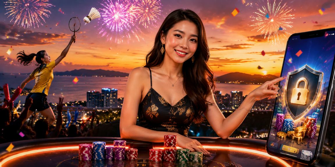 Pengguna Kota Kinabalu membuat deposit untuk bermain baccarat menggunakan dompet digital